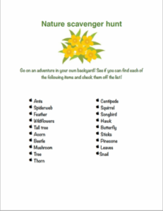 Nature scavenger hunt download